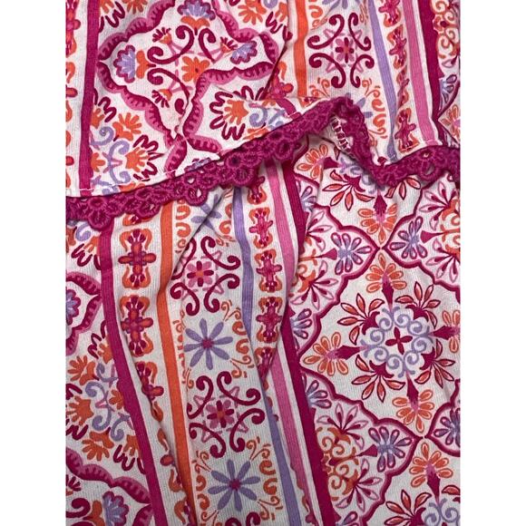 Summer Pink Ruffle spaghetti Strap Top Medium - Picture 4 of 7